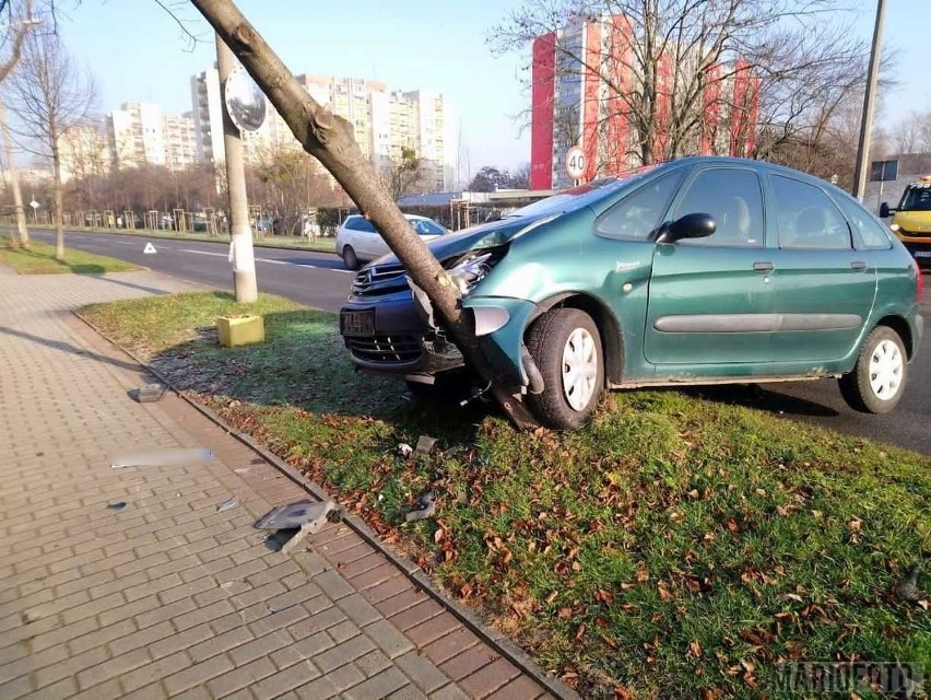 Wypadek na ul. Prószkowskiej w Opolu.