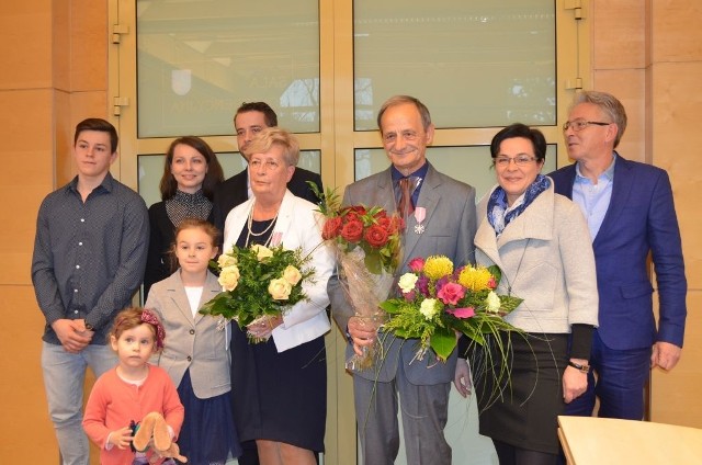 Jubilaci świętowali uroczystość w urzędzie gminy w gronie najbliższej rodziny.