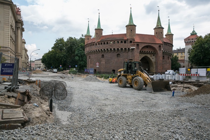 W rejonie skrzyżowania ul. Basztowej i Westerplatte trwają...