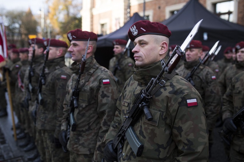 Święto Niepodległości 2017 na placu Matejki w Krakowie