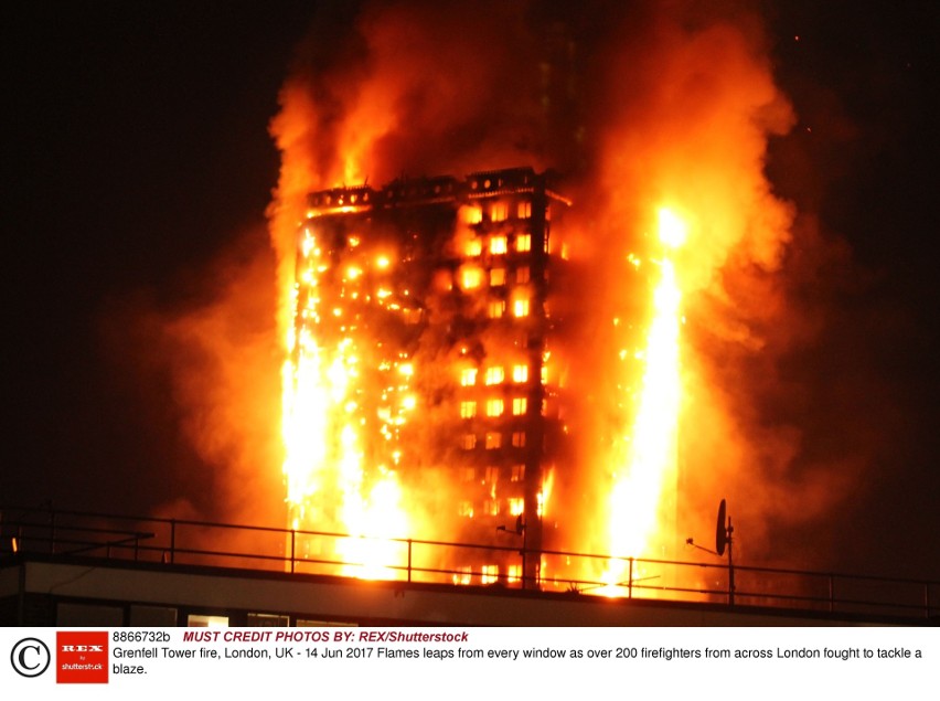 Wielka Brytania: Pożar wieżowca Grenfell Tower w Londynie, ofiary śmiertelne [ZDJĘCIA] [WIDEO]