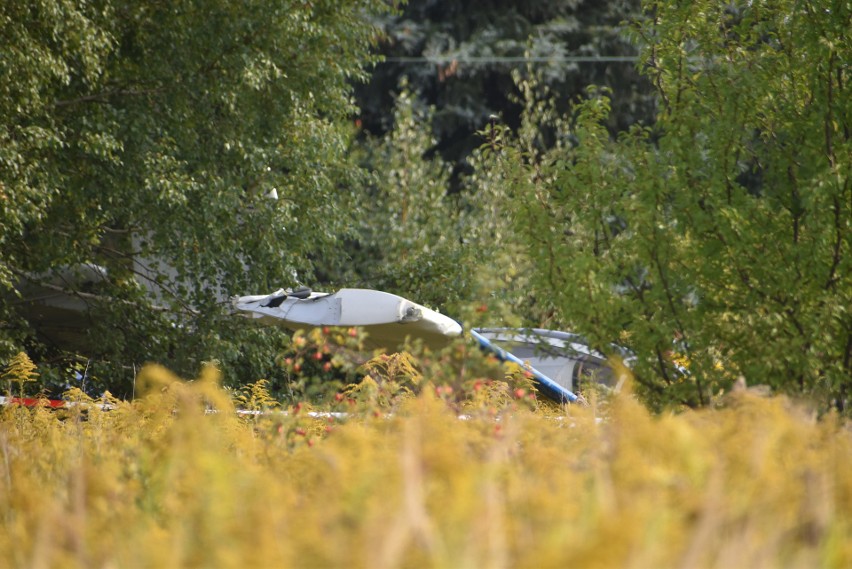 Wypadek samolotu w Lubinie na Dolnym Śląsku. Lądowanie awaryjne zakończyło się w polu