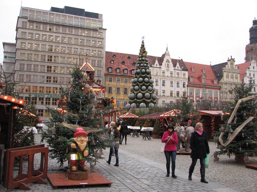 Choinka i świąteczny wystrój we Wrocławiu