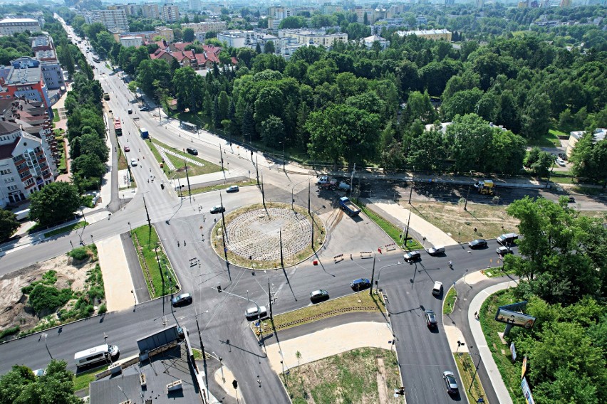 Lublin. Kolejne zmiany w organizacji ruchu na Al. Racławickich. Jak idą prace? Zobacz zdjęcia z lotu ptaka! [17.07]