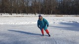 Zrobili dzikie lodowisko na stawach w Arturówku w Łodzi! ZDJĘCIA