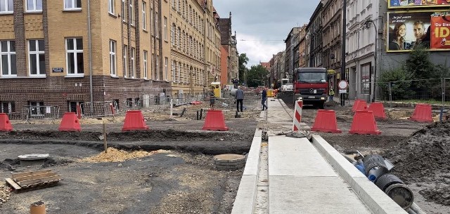 To już końcówka prac remontowych na ulicy Piekarskiej i Sądowej w Bytomiu