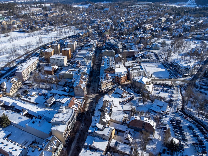 Zakopane z lotu ptaka. Zobaczcie wyjątkowe zdjęcia stolicy polskich Tatr wykonane dronem