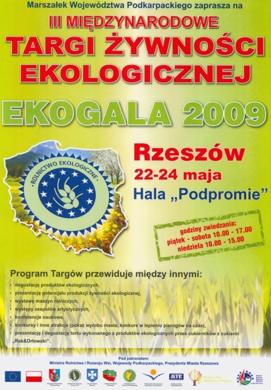 Plakat zapowiadający targi