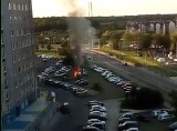 Na Kozanowie spłonęło auto [FILM]