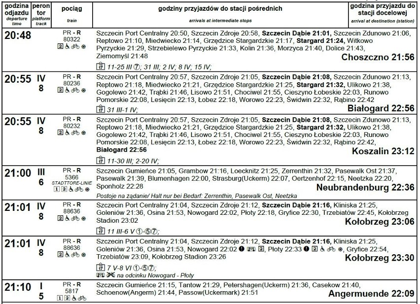 Nowy rozkład jazdy PKP - Szczecin odjazdy od 11.03.2018. Zobacz zmiany. Pilotażowo startuje Szczecińska Kolej Metropolitalna