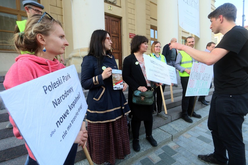 Marsz dla Polesia. W Lublinie protestowali przeciwko budowie nowych kopalni