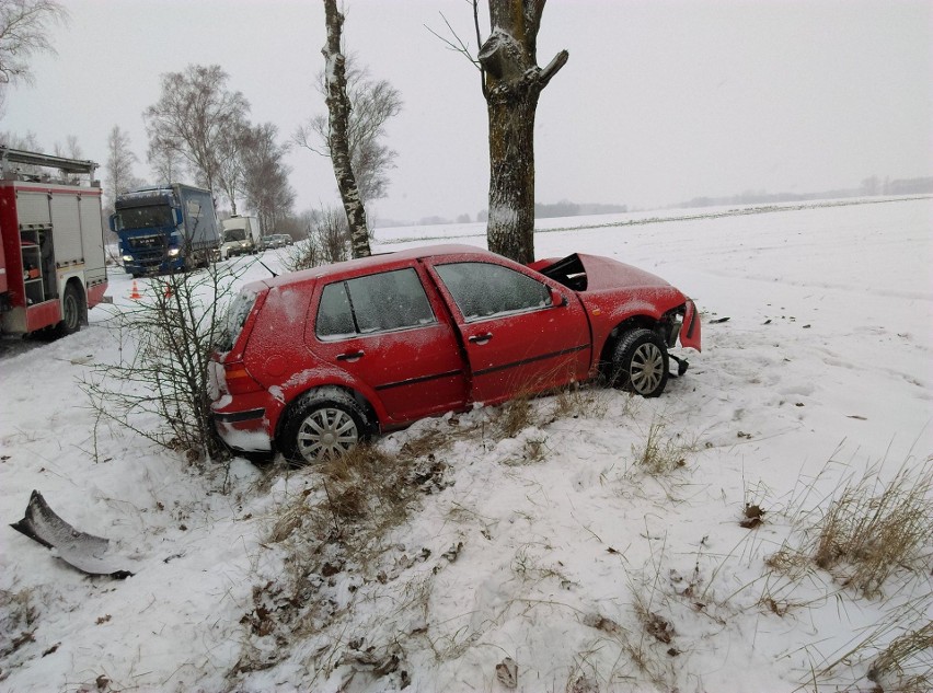 Wypadek na trasie Radziłów - Mścichy.