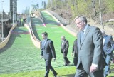 Prezydent Komorowski na skoczniach w Wiśle