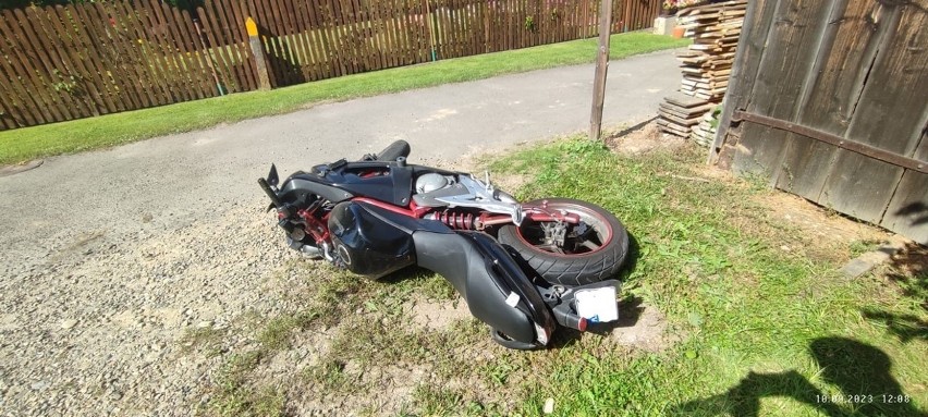 Do wypadku motocyklisty doszło w Dydni.