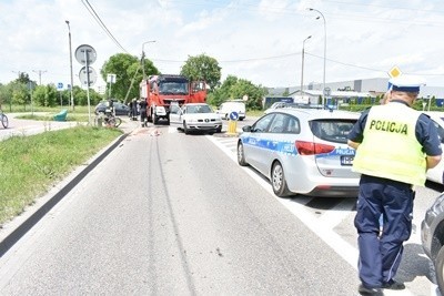 Poszkodowany został 80-letni rowerzysta.