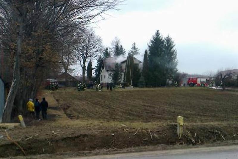 Pożar domu w Tarnowcu...