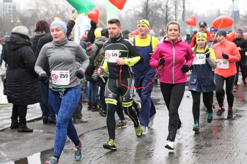 Bieg Walentynkowy 2017 w Dąbrowie Górniczej