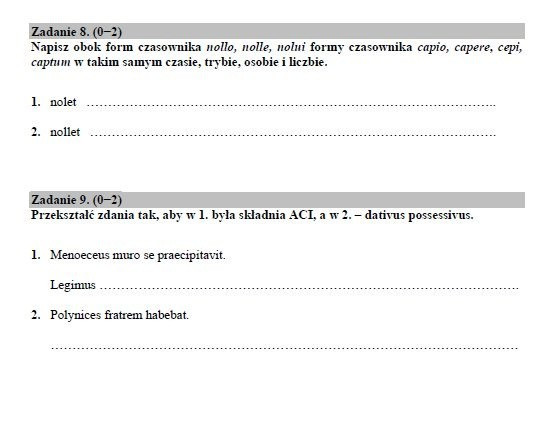 Matura 2019. Język łaciński i kultura antyczna poziom rozszerzony