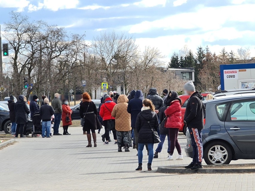 W Toruniu działają cztery punkty poboru wymazów. Tworzą się...