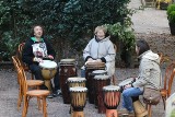 Warsztaty gry na bębnach afrykańskich w ogrodzie Pałacyku Zielińskiego (ZDJĘCIA)