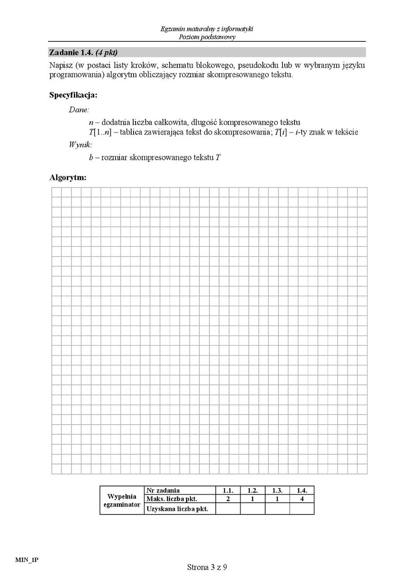 Stara matura 2016: INFORMATYKA podstawowa [ARKUSZ CKE,...