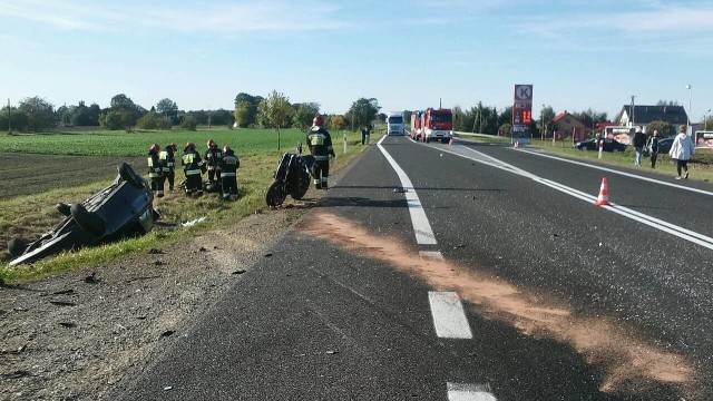 Na miejscu niedzielnego wypadku we Włostowie