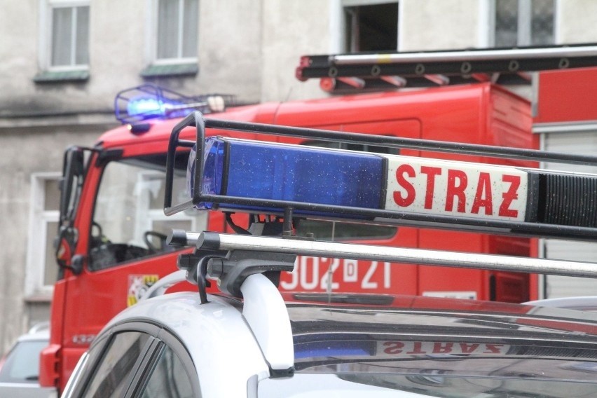 Pożar domu w Kółku Żabieckim. Kobieta z trójką dzieci zabrana do szpitala