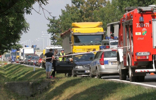 Ciężarówka zablokowała drogę wojewódzką nr 247 w Kcyni