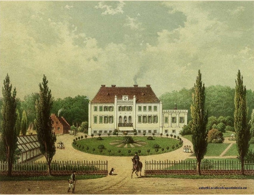 Tak wyglądał pałac po wybudowaniu - 1860