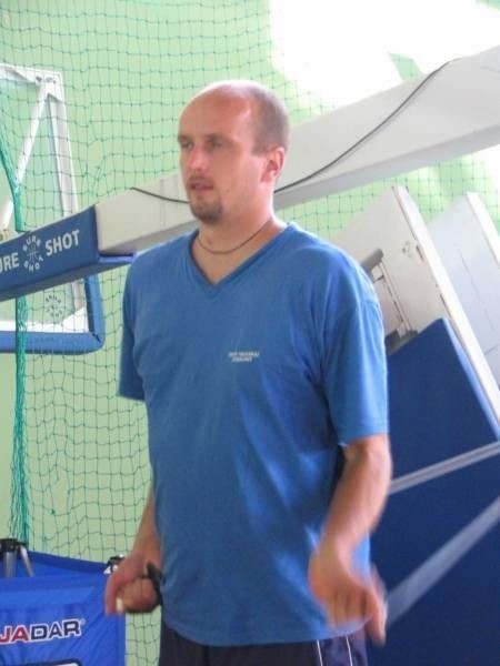 Przemyslav Obdrzalek w czwartek po raz ostatni przed zgrupowaniem kadry Czech uczestniczył w treningu radomskiej drużyny.
