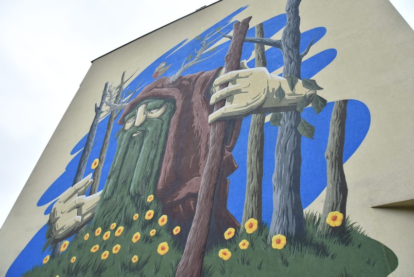 Mural Marcina „Malika” Malickiego przy ul. Cieszyńskiej w...