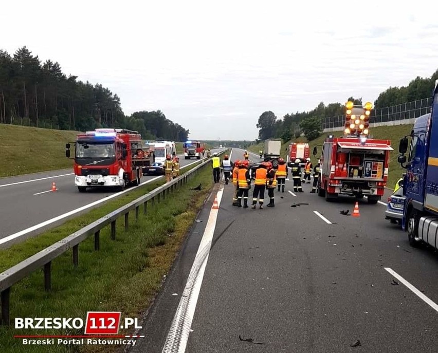 Szczepanów. Wypadek na A4, jedna osoba została ranna [ZDJĘCIA]