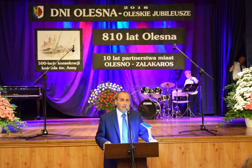 Uroczysta sesja rady miejskiej podczas Dni Olesna 2018