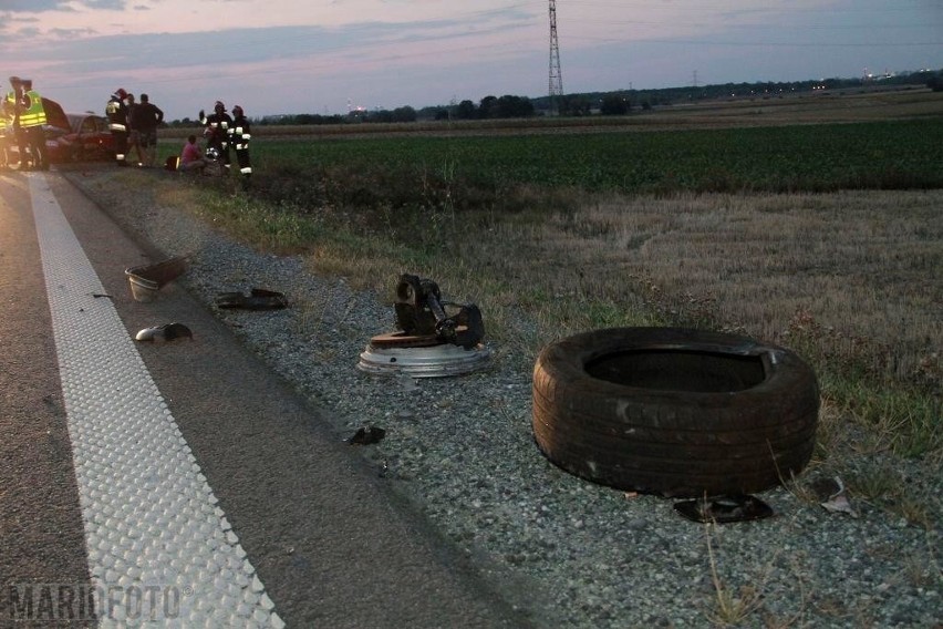 Wypadek na drodze krajowej 45 Opole-Krapkowice.