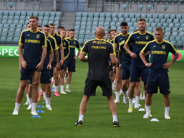 Ukraińcy do meczu z Anglią przygotowywali się w Trzebnicy. W piątek trenowali na Tarczyński Arenie.