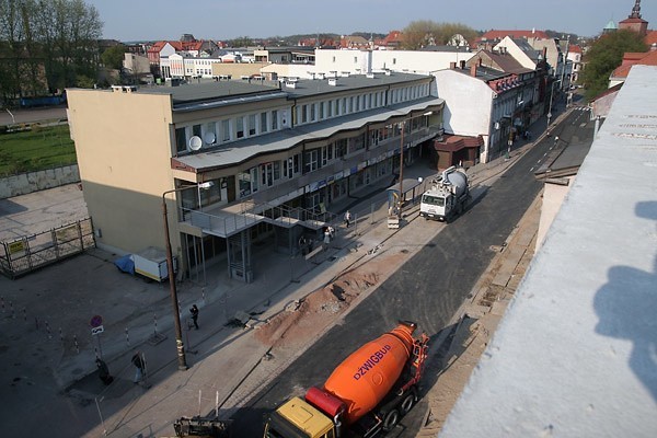 Zdjecia z budowy Galerii Slupsk pomiedzy ulicami Tuwima i...