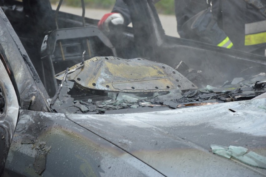 Pożar auta w Kartuzach wybuchł 25 maja