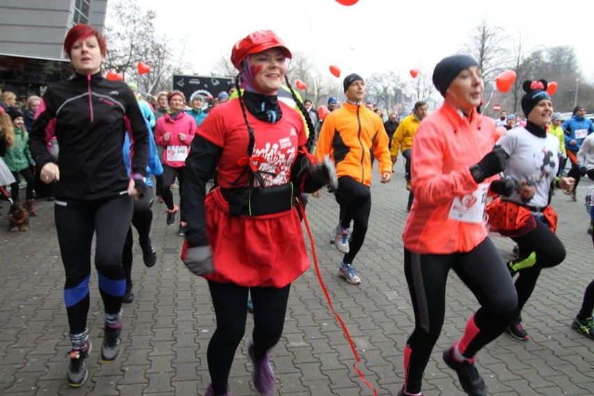 Bieg Walentynkowy 2017 w Dąbrowie Górniczej