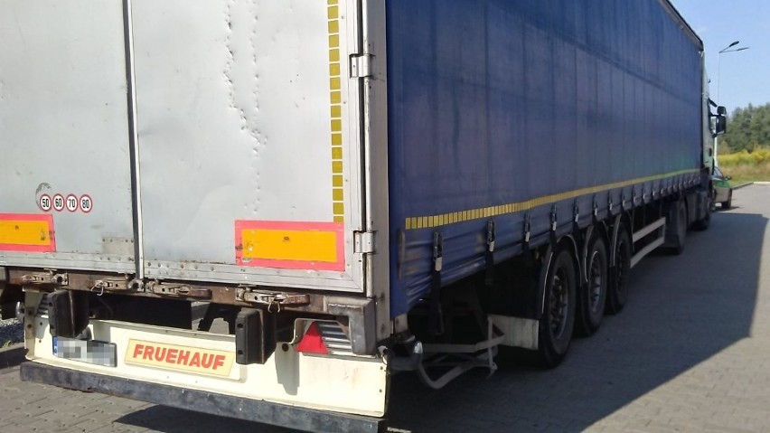 Zatrzymana do kontroli ciężarówka w Sosnowcu była w bardzo...