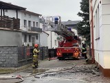 Pożar domu przy ul. Starosty Kosa w Ostrołęce, 4.03.2024