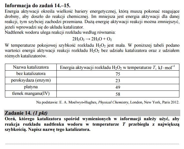 Stara matura 2016: CHEMIA podstawowa [ODPOWIEDZI, ARKUSZ CKE]