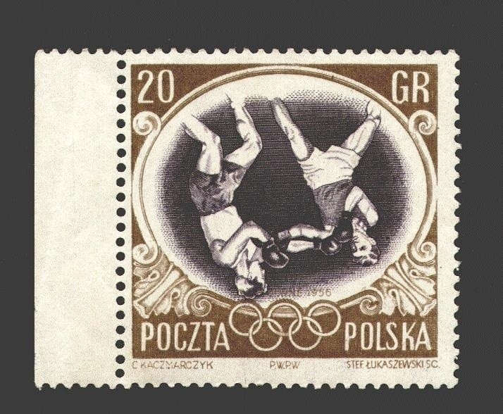 "Odwrotka bokserów" - znaczek pocztowy z 1956 r. jest wart...