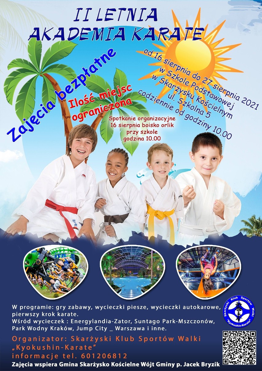 Letnia Akademia Karate rozpoczyna się wkrótce. A nawet dwie - W Skarżysku-Kamiennej i Skarżysku Kościelnym!