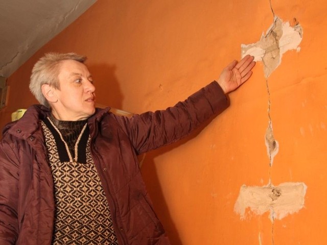 Tak wygląda obecnie ściana w pokoju córki, mieszkanki Staszowa.