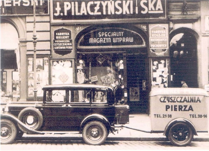 Tak wyglądał sklep Pilaczyńskich przy ul. Gdańskiej 14....
