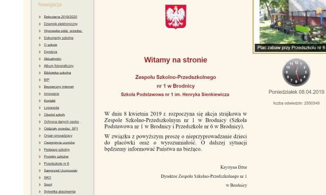 Nie wszystkie szkoły zamieściły informację o strajku - na stronach internetowych. To duże udogodnienie dla rodziców