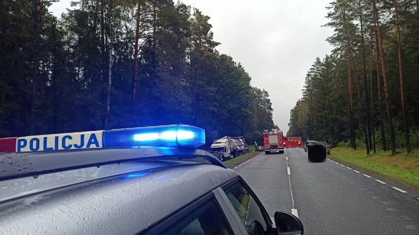 Tatarowce. Wypadek śmiertelny na DK65. Ciężarówka zderzyła...