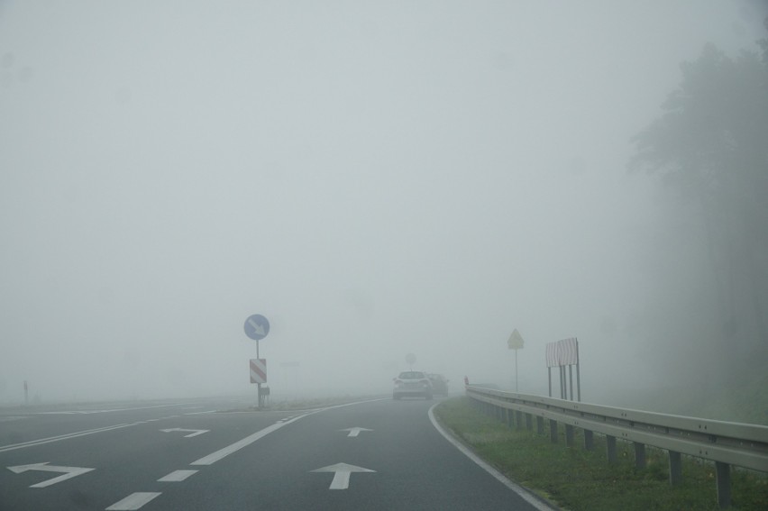 Gęste mgły dają się we znaki kierowcom, nie tylko w...