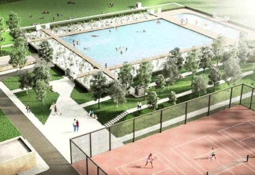 Tak ma w przyszłości prezentować się nowy basen w Roju....