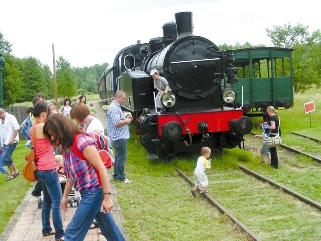 Podczas pikniku można było z bliska zobaczyć lokomotywę z czasów carskich